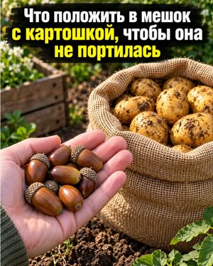 Что положить в мешок с картошкой, чтобы она не прорастала и не гнила