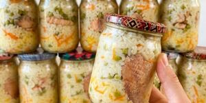 Курица с рисом в банке. Рецепт, который всегда выручает.