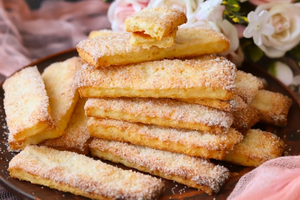 Творожные палочки к чаю: простое печенье с маком