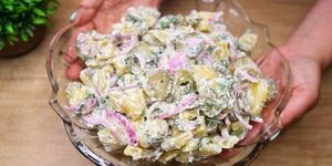 Быстрый и невероятно вкусный немецкий салат: готовлю постоянно и он никогда не надоедает