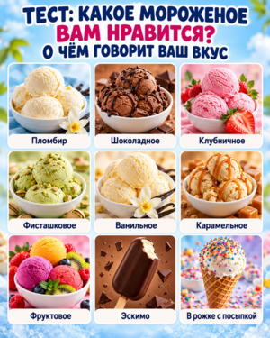 Тест: какое мороженое вы выбираете чаще всего — и что ваш любимый вкус говорит о характере