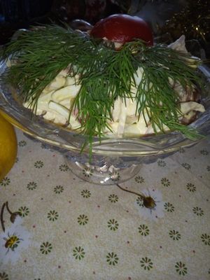 Салат с копченым окорочком «Итальянский»