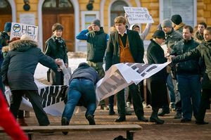 Украинский «герой АТО» Грачев о митингующих: «Найди холуя и дай по морде»