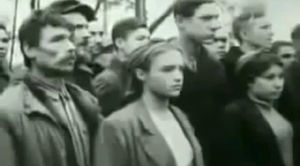 Казнь бандеровцев. Киев, 1945 год. Уникальное видео