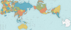 Японец создал новую, более точную карту мира