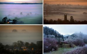 Красивые фотографии заморозков и туманов в Великобритании