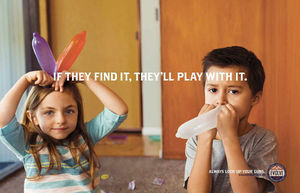 Недетские игрушки: провокационная социальная реклама о безопасном хранении оружия