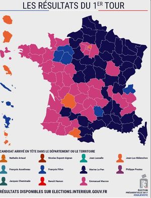 Забавное сходство результатов голосования во Франции с одной исторической картой
