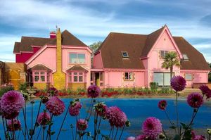 Дом мечты для фанатов розового цвета