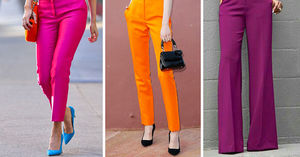 С чем сочетать цветные брюки: 15 стильных образов для вдохновения.