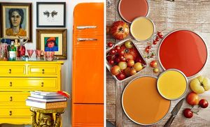 Оранжевый с желтым: 30 примеров яркого цветового сочетания