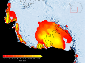 Ученые нашли следы массового таяния ледников на поверхности Антарктиды