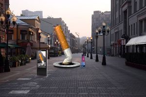 В Москве могут поставить памятник в виде окурка сигареты