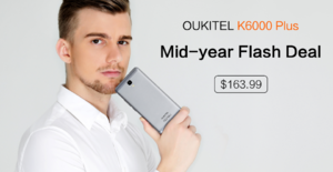 Уникальный смартфон OUKITEL K6000 Plus можно купить со скидкой