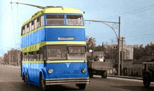 22 июня 1938 года- изготовлен первый отечественный 2-этажный троллейбус ЯТБ-3