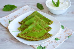 Блинчики из шпината