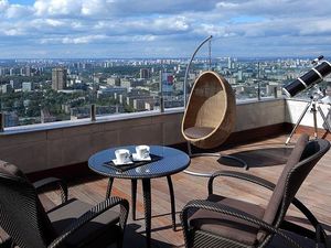 Роскошный интерьер в Москве: пентхаус на 45 этаже