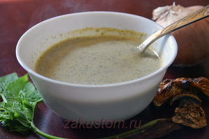 Крем-суп из сныти с грибами - невероятно вкусно!