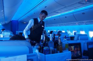Air Astana. Массаж в бизнес-классе. 