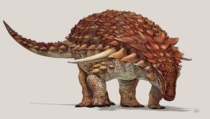 Огромный &quot;бронированный&quot; динозавр носил камуфляж, чтобы укрываться от хищников