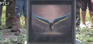 В Киеве поставили памятник дьяволу