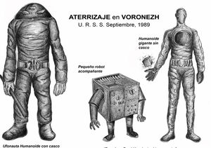 В 1989 году в Воронеже дети, играющие в футбол, встретили пришельцев из НЛО