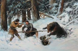 Русская геральдика. Медвежья охота