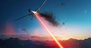 Американский боевой лазер уничтожил пять беспилотников