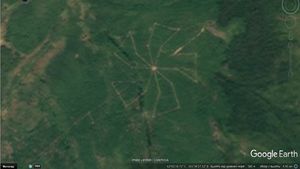 Найдена колоссальных размеров "звёздная карта" выбитая в скальном грунте в Красноярском крае России!