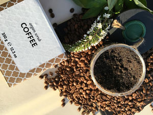Huilargan Argan Scrub Coffee Review / Кофейно-солевой скраб с аргановым маслом.