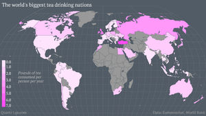 Потребление чая в мире