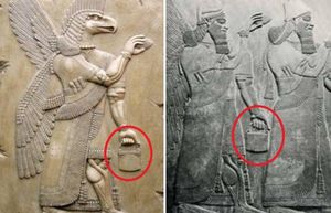 Загадочную сумку нашли на множестве древних скульптур.
