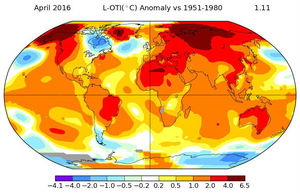Шестой месяц кряду глобальная температура ставит рекорды