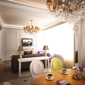 Большая кухня, фальшкамин, будуар: французская квартира в Москве