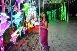 Dubai Garden Glow и я. Фото)