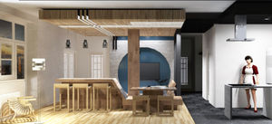 Проект трёхкомнатной квартиры в японском стиле