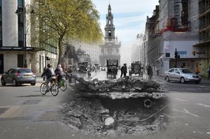 Фотопроект, посвященный бомбардировке Лондона