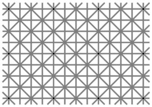 Сможете увидеть одновременно все 12 точек на этой иллюзии?