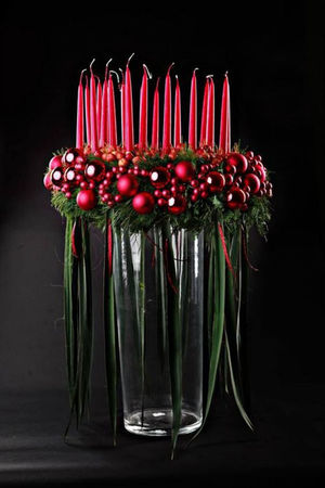 Новогодний декор свечей из простых и доступных материалов