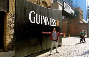 Рекордным местом для туризма в Ирландии является склад пивоварен Guinness