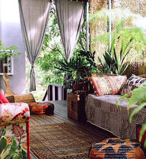 Комнатный сад в индийском стиле, лиственно-декоративные растения