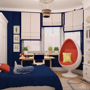 Дизайн небольшой детской комнаты для мальчика