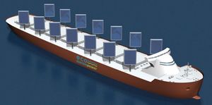 Японская компания установит на грузовые суда «солнечные паруса»