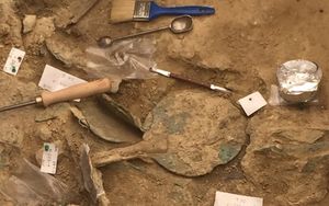 Мумии и скелеты: погребение воина-грифона Бронзового века