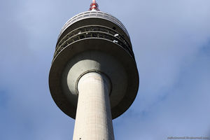 Олимпийская башня в Мюнхене и подъем на обзорную площадку