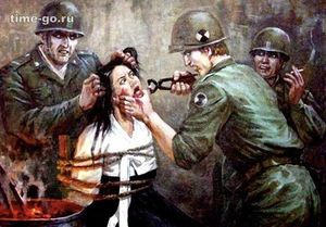 Антиамериканская пропаганда в Северной Корее: 15 кошмарных агитационных плакатов из КНДР.
