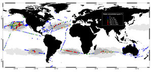 Концентрация пластикового мусора в Мировом океане (карта)