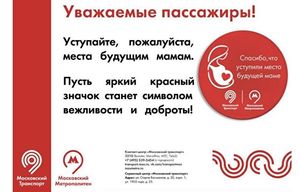 Беременные москвички в метро будут носить значки на груди, чтобы им уступали место