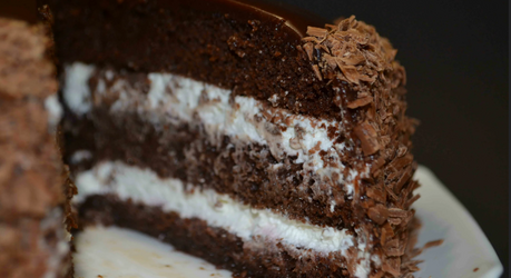 Простой домашний шоколадный торт к чаю