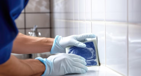 Как быстро и безопасно очистить плитку в ванной от мыльного и известкового налёта